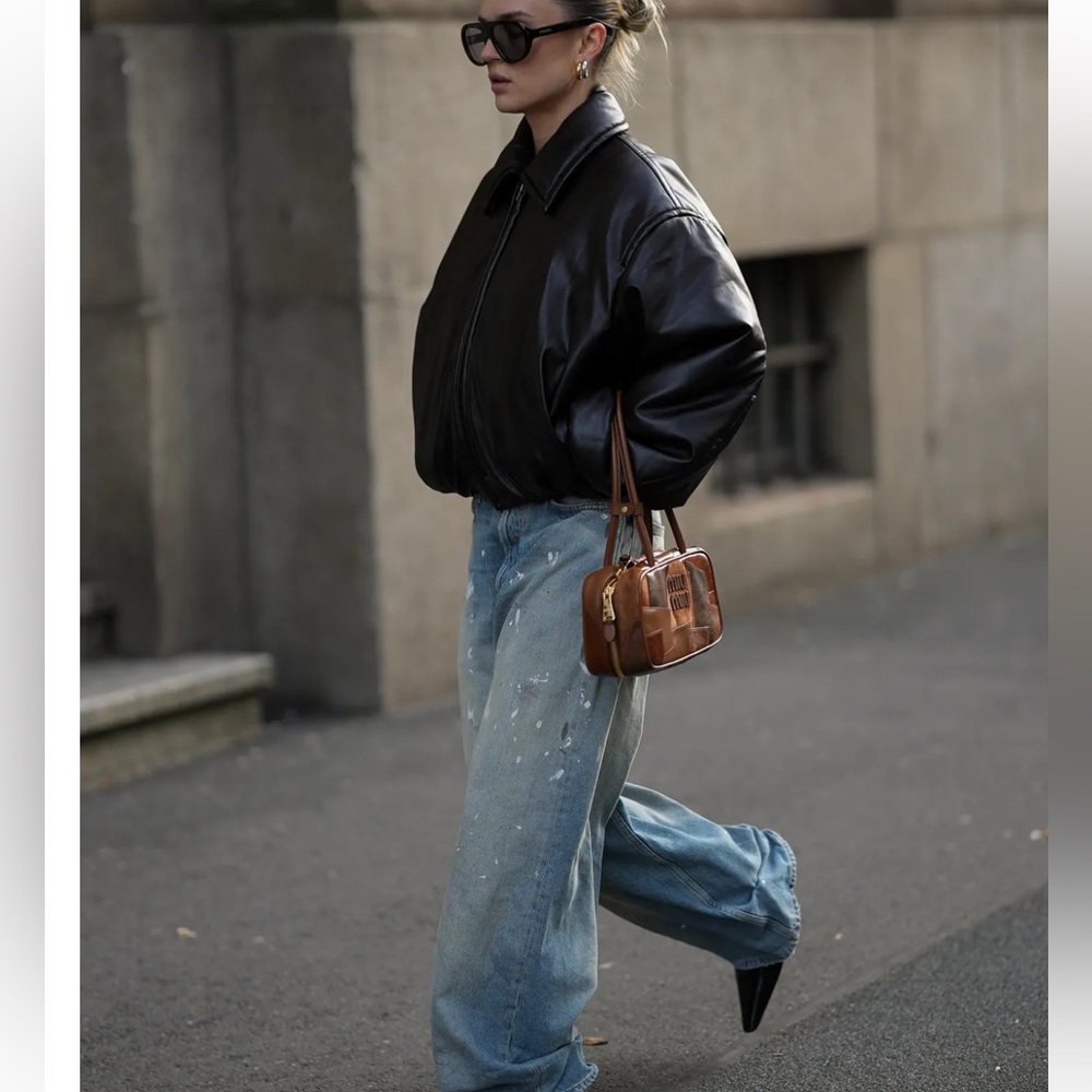 Preston & York Leather Bomber Jacket - Picture 12 of 12
